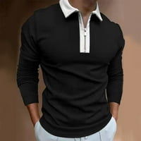 Košulje za muškarce Ležerni patentni zatvarač za zatvaranje nagiba na vrhu bluza od pune majice s dugim