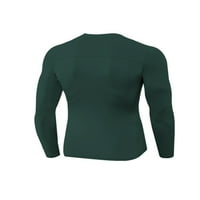 Luxplum muns majica Solid Color T košulje za kompresiju Crew Compresion Compy bluza teretana Basic Tee