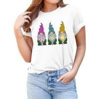 Košulja za žene Uskršnje štampanje O NeckoutDoorFashion košulja vrhovi jednostavnih majica s dugim rukavima