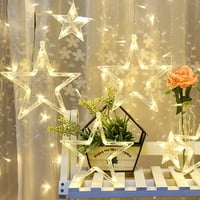 Kayannuo božićna čišćenje LED zvijezde Božić viseći zavjese String Xmas Home Party Home Dec ye pokloni