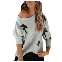 Vivianyo HD džemperi za žene Clearence Plus size Ženski pleteni džemper uzorak džempere modna bluza