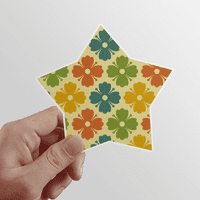 Candy Color Cvijeće Gravna latica zvijezda Star naljepnica Paster vinila oznake za ukrašavanje naljepnica