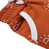 Seyurigaoka Baby Sun Print Odeća za otpremu kratkih rukava + kratke hlače