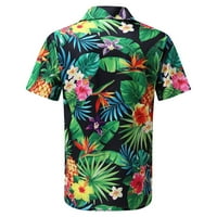 Smihono Prodaja Havajske majice za muškarce kratki rukav duphin valovi za ispis gumb Rever Labavi kasni