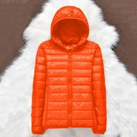 Sayhi zimske žene s kapuljačnim kaputima s kapuljačom topla lagana jakna tanka patentni zatvarač prema