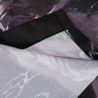 Crna moda Muška Kimono Cardigan košulje Popularno uzorak Štampana košulja Taoist haljina Vrh