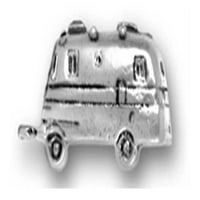 Sterling Silver 18 3D RV Mobile Motorhome Autobus Recreation Privjesak za rekreaciju Ogrlica