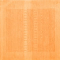 Ahgly Company u zatvorenom kvadratu Sažetak narančaste suvremene prostirke savremene površine, 5 'kvadrat