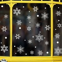 Guvpev Snowflake Decor Božićne zidne naljepnice Početna DIY naljepnice za vrata i prozor Savršeni božićni