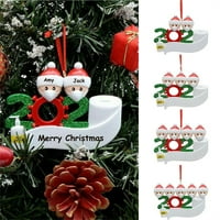 Xmas božićni viseći ukrasi Obiteljski personalizirani smoli