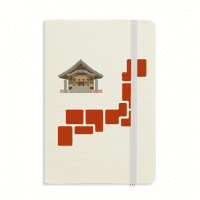 Zgrada Tokio japanskog simbola Notebook za notebook Službeni tkanini Tvrdi pokrivač Klasični dnevnik časopisa