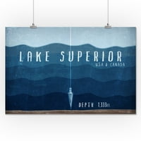 Jezero Superior, Wisconsin, jezero Essentials, Dubina jezera