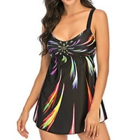 Felirenzacia Dame Color Tisak prsluk suknja kupaći komič za bojle za žene velike veličine kupaćim kostima