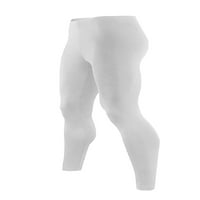 Muška ultra mekani toplotni ružini gamaše - kompresijske hlače sa rukom obloženim bijelim, velikim