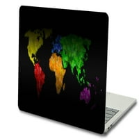 Kaishek plastični tvrdi futrola Kompatibilan - Objavljen MacBook PRO S XDR prikaz modela: Geografija 83