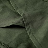 EFSTEB ženske hlače za čišćenje trendi solidne boje vrećice, casual udobne pamučne pamučne hlače sa
