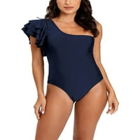 Prednjeg swalk-a kupaći kostimi s kupaćim kostima bez ramena kupaći odijelo dame bez žičane monokinis