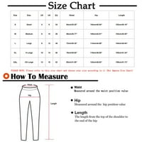Wavsuf ženske hlače plus veličine čvrste široke noge visoke uspone Khaki hlače veličine s