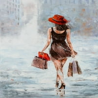 Kupovina djevojka u smeđeg plakata Print Jolanta Kowalik
