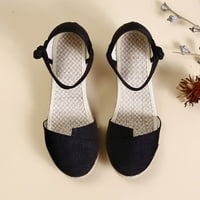 Luiyenes vanjske prozračne sandale klinove casual cipele za slobodno vrijeme ženske klizanje modnih