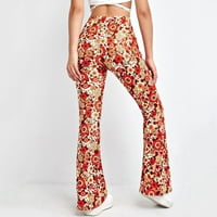 Ženske hlače Ležerne prilike Sportski cvjetni printoni Radne pantalone Radne pantalone za žene