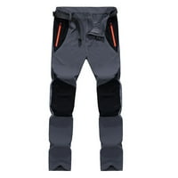 Amidoa Muške atletske hlače Ležerne prilike za patchwork Color Plusnite zadebljane napadačke hlače na