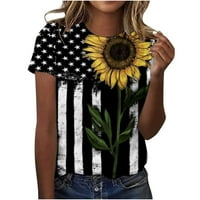 Na Clearengu 4. jula Thirs za žene Modne američke zastave Top Patriotske zvijezde Stripes T-majice Dan