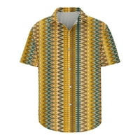 Muškarci Etničke havajske majice Vintage Lapl Up majica Casual Tropical Beach kratki rukav Tee Aztec