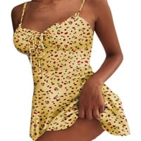 Ženska ljetna boho cvjetna kratka haljina plus veličina plaža Strappy Party