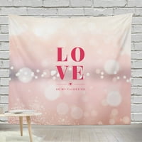 Dnevni dekor zaljubljeni za Valentinovo tapiserija Tapisesty Home Decoration Love Logo Dekorativna viseća