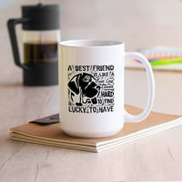 Awesome English Mastiff Decorativna krigla, teško je naći sreću da imam keramički čaj, jedinstvena engleska