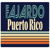 FAJARDO PUERTO RICO Frižider Magnet Retro Design