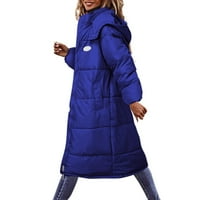 Entyinea Womens Puffer jakna ultra lagana težina pakiranje dugih rukava plavi xl