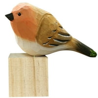 Figurice za ptice Ručno izrezbarene drvene statua za kućni dekor Accents Skulpture ukrasi za dekor stola