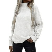 Koaiezne žene modni casual dugih rukava pleteni džemper lagani pulover džemper vrh