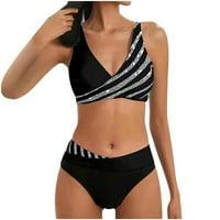 Anaping bikini setovi za ženske plus veličine Halter kupaće kupaćih kupaćih odijela