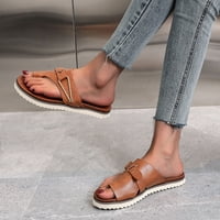 Zpanxa papuče za žene Solid Boja Ljeto Flip flops ravne sandale Udobni klizanje Jedine dame Ljeto plaža