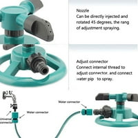 Pršilo travnjaka, vodeni prskalice za vrtna travnjak, automatski stupanj za navodnjavanje za navodnjavanje prskalica, podesivi ugao prskanja i udaljenost, vrtlarstvo