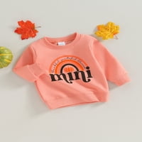 Arvbitana Toddler Baby Boys Girls Halloween Dukserica s dugim rukavima Pumpkin Print pulover vrhova