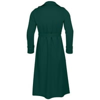 GUZOM MENS CLATH CAPE- Ležerni jesen i zimsko tanko dugme dolje udobna muška odjeća MINT Green Veličina