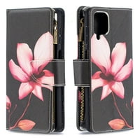 Dteck Case za Samsung Galaxy a 5G, magnetna uzorkarna kožna traka za zatvarače No Wallet Flip Case Kickstand Otporan na udarce sa poklopcem za ruke, cvijeće