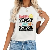 Povratak u školu Funny Team Pre-k za nastavnike Trendy Ženska grafička majica - udoban i elegantan ljetni
