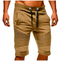Strugten ljetni muške kratke hlače za solidne boje za vanjsku kondiciju i vježbanje hlače za vježbanje