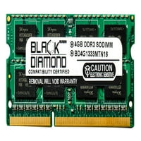 4GB Crna dijamantska memorijska modula za Dell Inspiron M5010R DDR SO-DIMM 204PIN PC3- 1333MHz nadogradnju