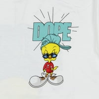 Looney Tunes Mens 'Dope Tweety Pricking Graphic Print majica, mala