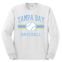 Wild Bobby Grad Tampa Bay Baseball Fantasy Fan Sports Muška majica dugih rukava, Bijela, mala