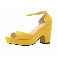 Daeful Dame Platform Sandal gležnjače cipele sa sandale visoke pete na pete sandale za zabavu modne