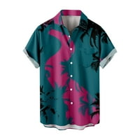 Corashan Muške majice, muške casual rever na plaži za odmor modna majica Havajska majica kratkih rukava,