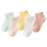 SNGXGN Girls 'Bešavne čarape za pukotine ivice slatke životinjske uzorak Novelty posade djevojke čarape,