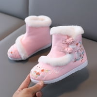 Caicj Toddler Cipele Toddler Gilrs Clone cipele gumene jedinice tople zimske čizme za snijeg vez print